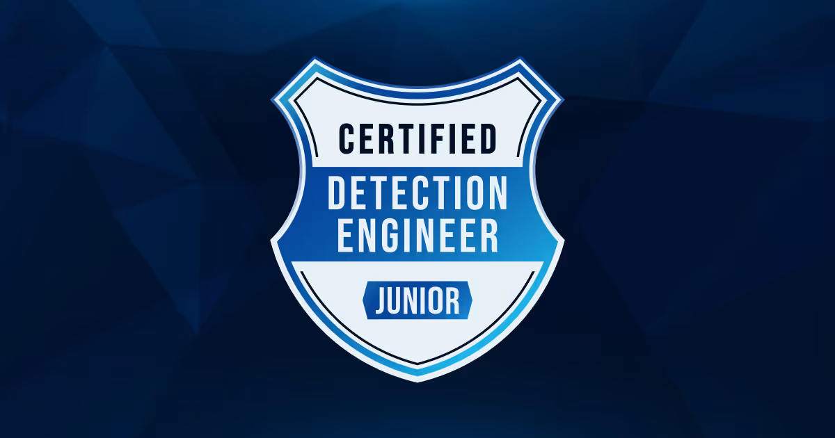 Image of the Certified Junior Detection Engineer (CJDE) course