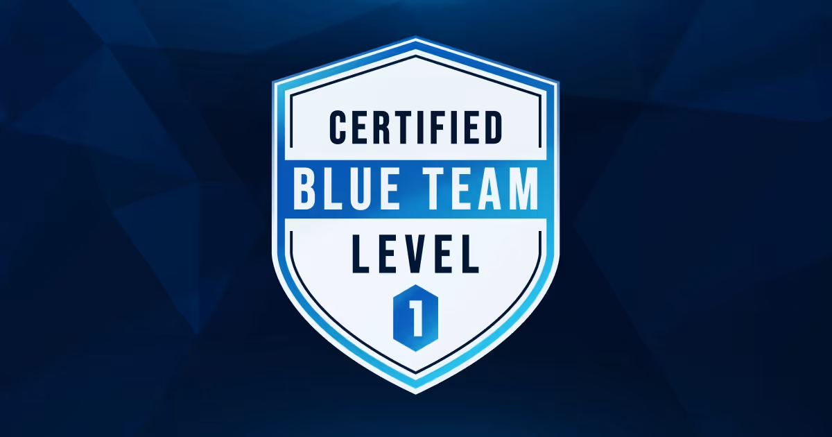 Image of the Blue Team Level 1 (BTL1) course