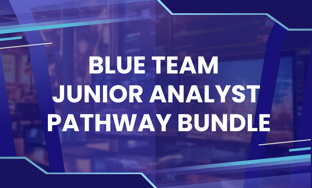 Image of the Blue Team Junior Analyst Pathway Bundle course