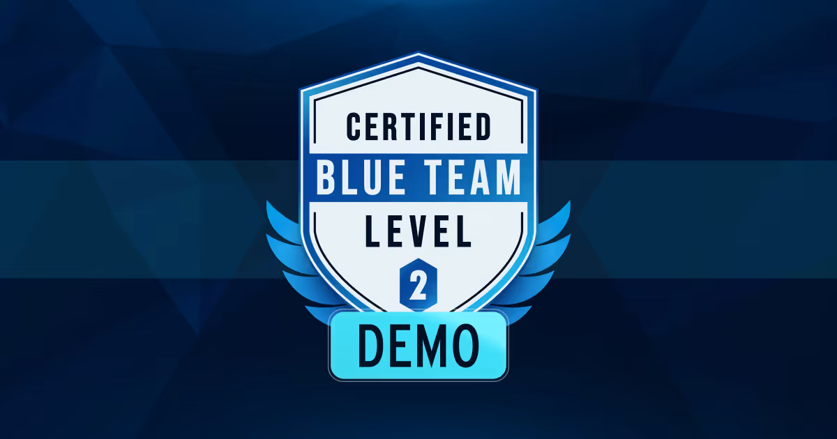 Image of the Blue Team Level 2 Demo course