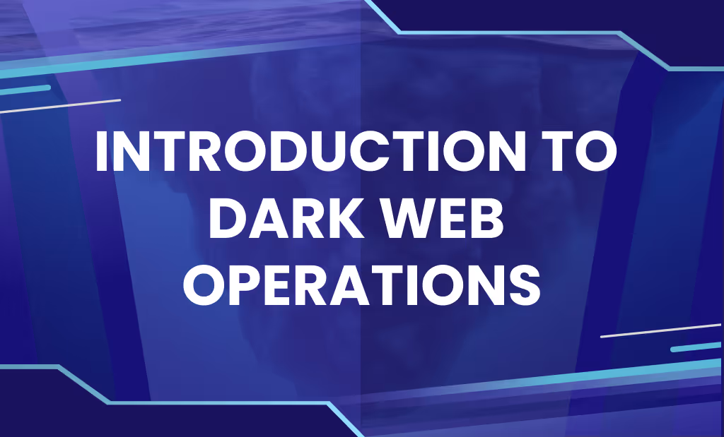 Image of the Introduction to Dark Web Operations course